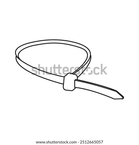 Cable tie icon illustration element design