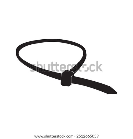 Cable tie icon illustration element design