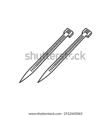 Cable tie icon illustration element design