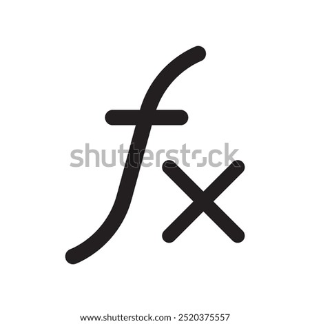 Mathematics Integral Icon or Symbol Design