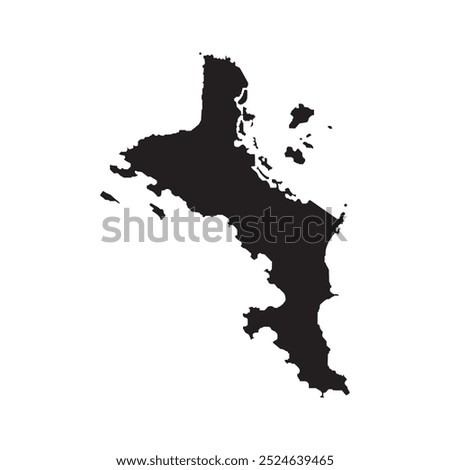 Seychelles Map Icon Illustration Design