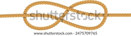 Similar – Image, Stock Photo Ropes and knots on a striped boat wall