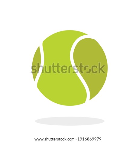 Tenis Ball Vektor isolated with white background