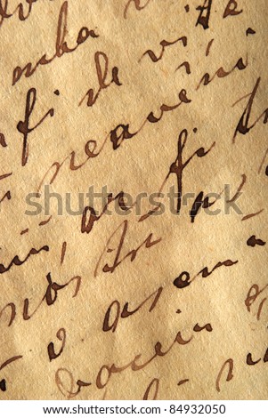 Old Writing Stock Photo 84932050 : Shutterstock