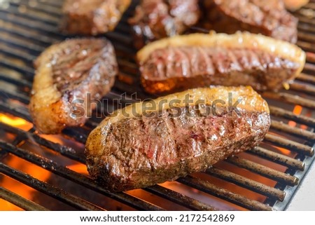 Picanha barbecue with blurred background. This form of barbecue is widely consumed throughout Brazil. ストックフォト © 
