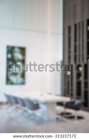Abstract blur white meeting conference room background