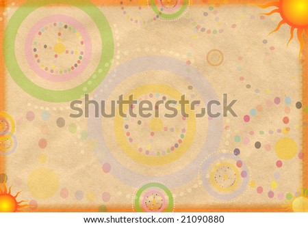 Abstract paper background with patterns