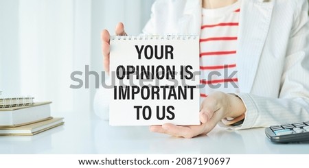 Similar – Image, Stock Photo matter of opinion Woman