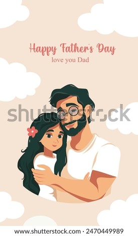 Similar – Image, Stock Photo A cute father and a little girl are playing together. The child takes off in the hands of his father