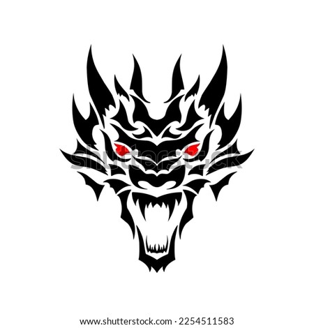 Tribal Dragon Drawing | Free download on ClipArtMag