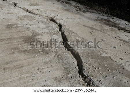 Similar – Image, Stock Photo Cracks in a concrete ceiling