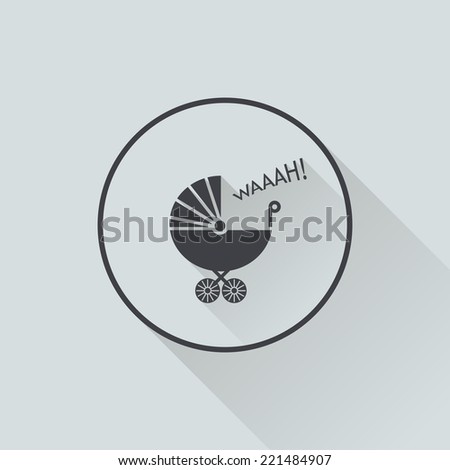 illustration of baby roar in different design