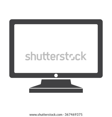 Monitor Icon Vector.