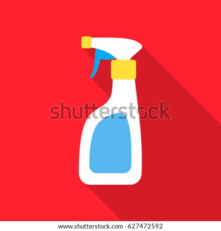 Cleaner spray flat icon. Illustration for web and mobile design.