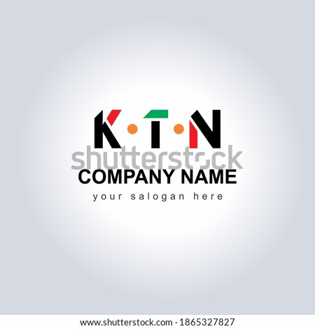 Modern Letters K.T.N Logo Design Vector Illustration for your Business Identity. Creative Symbol Company Name with slogan. Unique KTN Logo Icon for monogram . Beautiful Company Logo Idea.