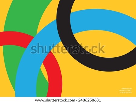 Colored background with circles Vector Graphics.