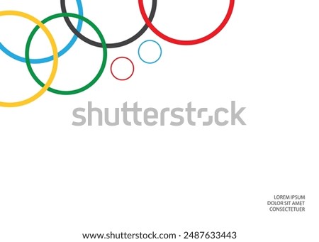 Editable Abstract Vector with Colorful Circles Pattern