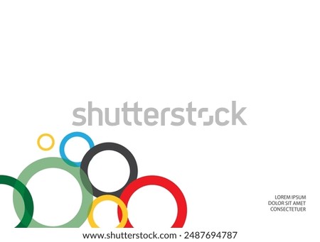 Colored circles on a white background. Texture.