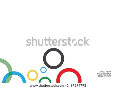 Colored circles on a white background. Texture.