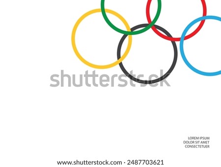 Bright colored circles. Design element. Vector graphics.