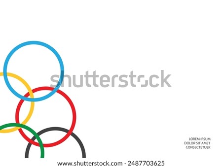 Bright colored circles. Design element. Vector graphics.