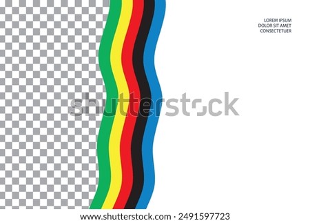 Bright stripes. Presentation template for cover design