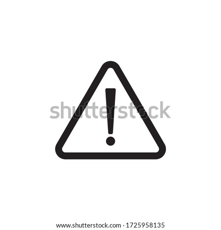 Caution, danger icon vector illustration