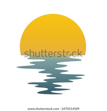 Similar – Image, Stock Photo Reflection with sunset