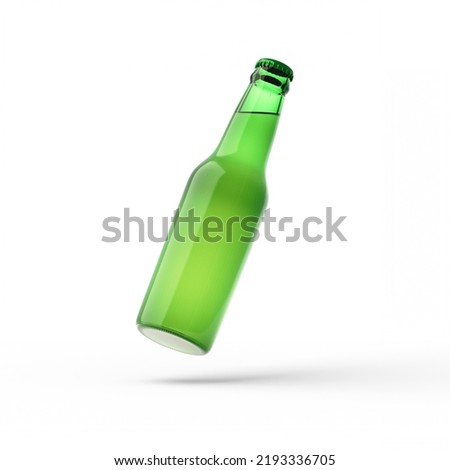 Similar – Image, Stock Photo Green Beer bottle with drops of dew condensation alcohol