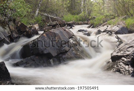 Natural river, nature reserve in Sweden