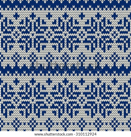 Christmas seamless knitted background. Raster version