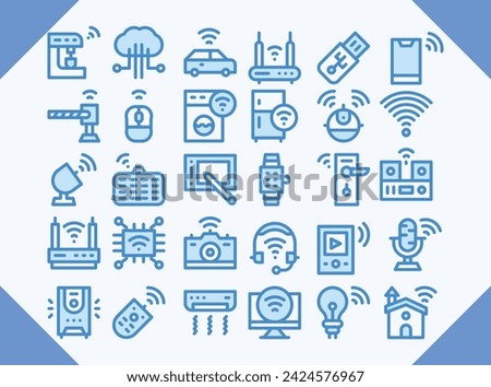 internet thinking blue icon design for download