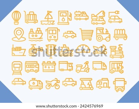 transport gradient icon design for download