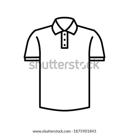 Polo shirt icon vector on trendy design