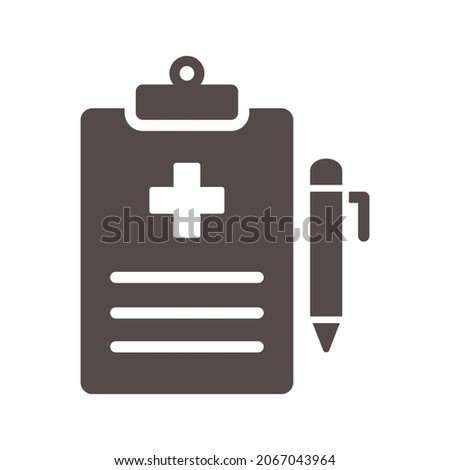 Medical report icon vector sign and symbols.