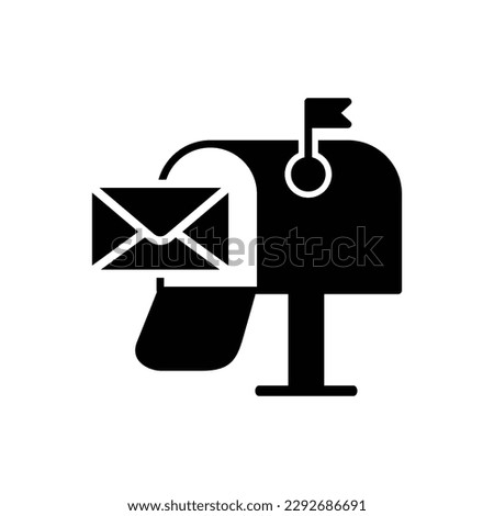 Mail box icon vector design template