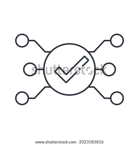 Constant contact. Vector linear icon isolated on white background.