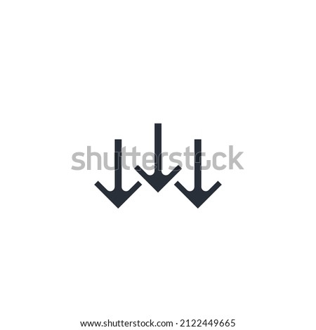 Multiple inputs.  Vector linear icon isolated on white background