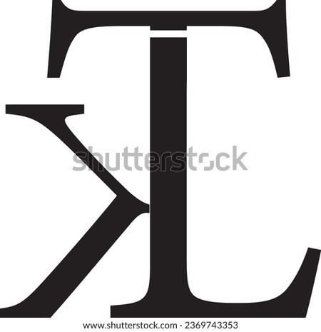 KTK letter modern logo design