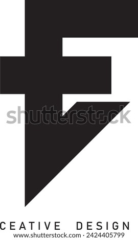FC, CF letter modern logo design