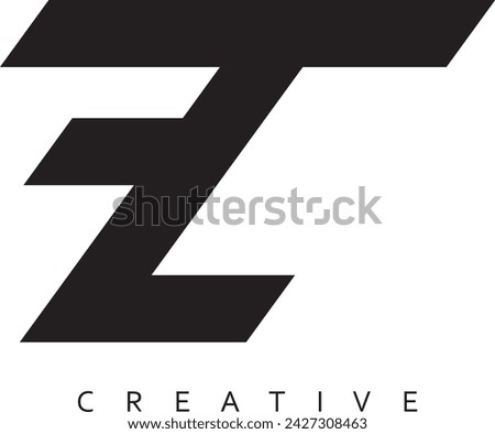 CF letter modern logo. CF vector design