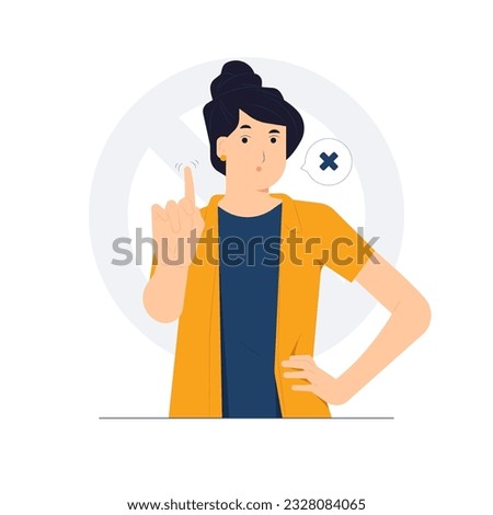 Similar – Image, Stock Photo NO means NO | Written