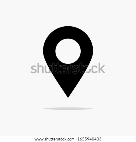 Map location icon. Pin marker icon vector isolated