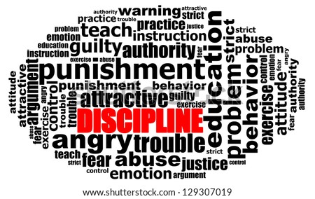 Discipline Info Text Graphics And Arrangement Concept (Word Clouds) On ...