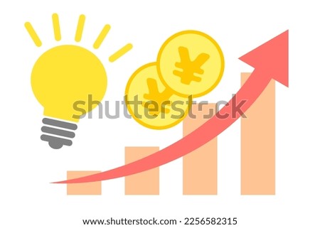Vector illustration about electricity bill increase.