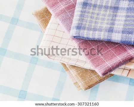 colorful handkerchief in Soft light