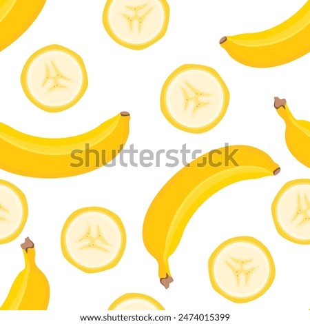 Similar – Foto Bild Nahtloses Muster aus Bananen auf blauem Hintergrund