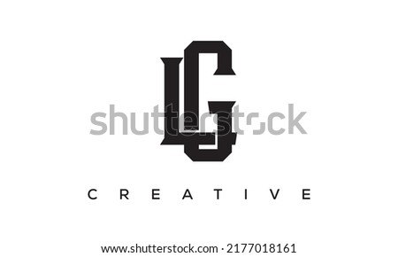 Initial letters LG, GL monogram logo design with creative style alphabet symbol. LG, GL spiral letters universal elegant vector emblem, logotype. Graphic alphabet symbol for corporate identity