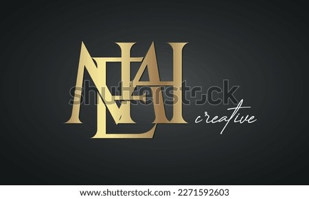 luxury letters MEH golden logo icon  premium monogram, creative royal logo design