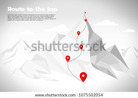 Similar – Image, Stock Photo route to the top